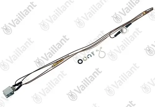 Vaillant Thermoelement mit mehreren Leitungen und Zubehörteilen, geeignet für Heizungs- oder Temperaturregelungsanwendungen.